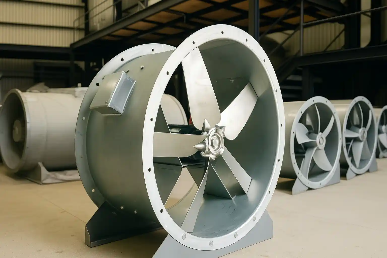 Tube axial fan manufactured by Emvee Air